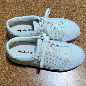Madewell white leather sneakers